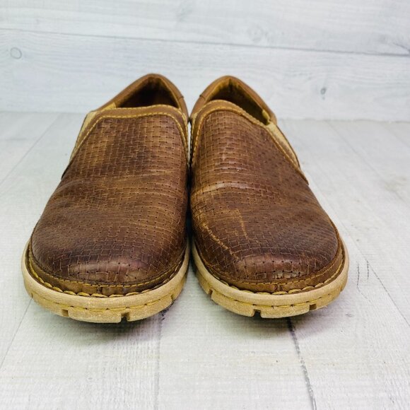 Born Hand Crafted Footwear SAWYER Brown Leather Comfort Shoes Size 8.5 M EU 41 - Picture 4 of 16